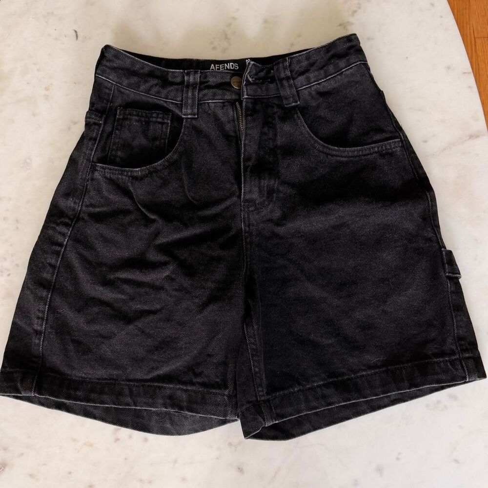 NWOT Afends Women's Black Shorts (SMALL) - Picture 4 of 8